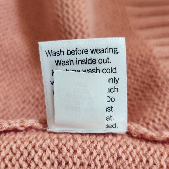 Lauren Conrad Pink Ruffle Pointelle Cardigan NWT Size XL Pink Cardigan - Picture 8 of 11